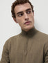 Cotton Rich Half Zip Jumper